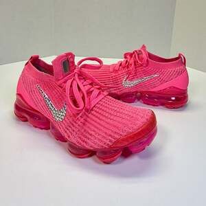 RARE Bejeweled Nike Air VaporMax Flyknit 3 Digital Hyper Pink CT1274-600  Wom 8